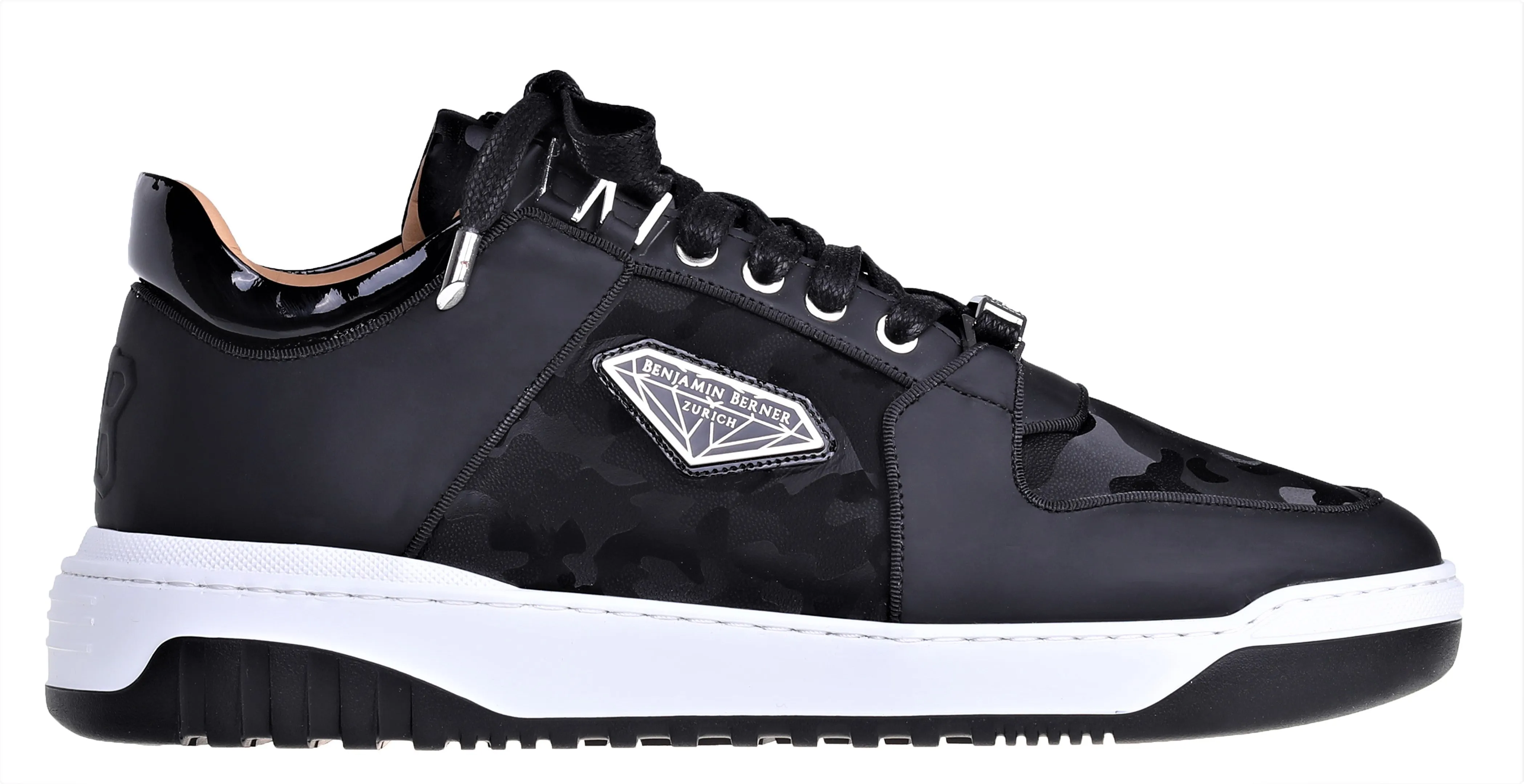 BNJ SIGMA Low-Top BLACK REFLECTIVE CAMOUFLAGE- MATT NAPPA