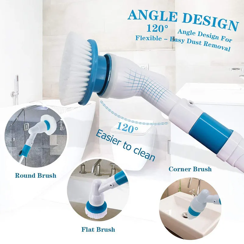 Brand new in damaged box 7 Piece Cordless Rechargeable Multi-Purpose Power Scrubber! The easy way to Scrub!