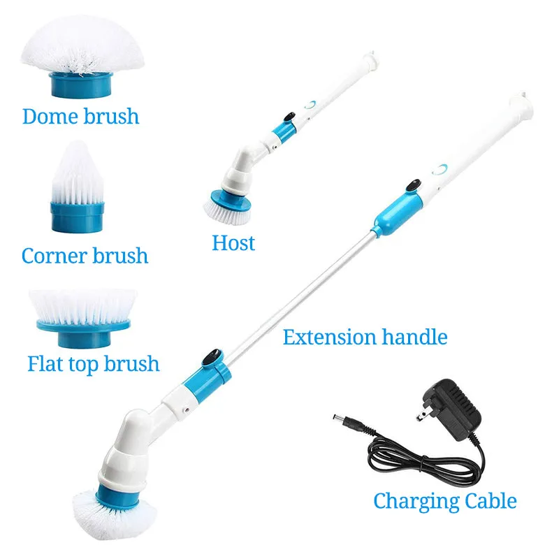 Brand new in damaged box 7 Piece Cordless Rechargeable Multi-Purpose Power Scrubber! The easy way to Scrub!