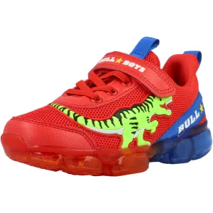 Bull Boys T-Rex Lights Red Dinosaur Trainers