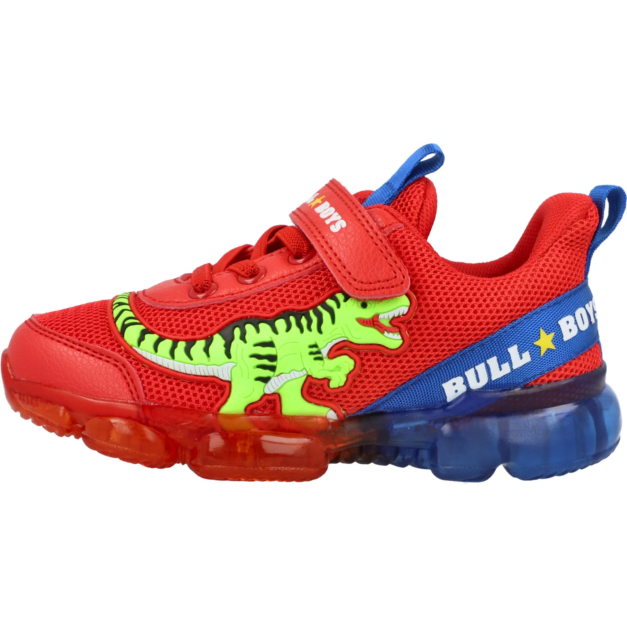Bull Boys T-Rex Lights Red Dinosaur Trainers