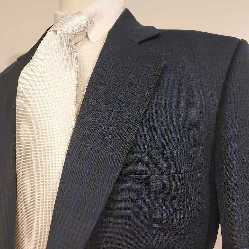 Carl Meyer's Green and Blue Plaid Mens Coat