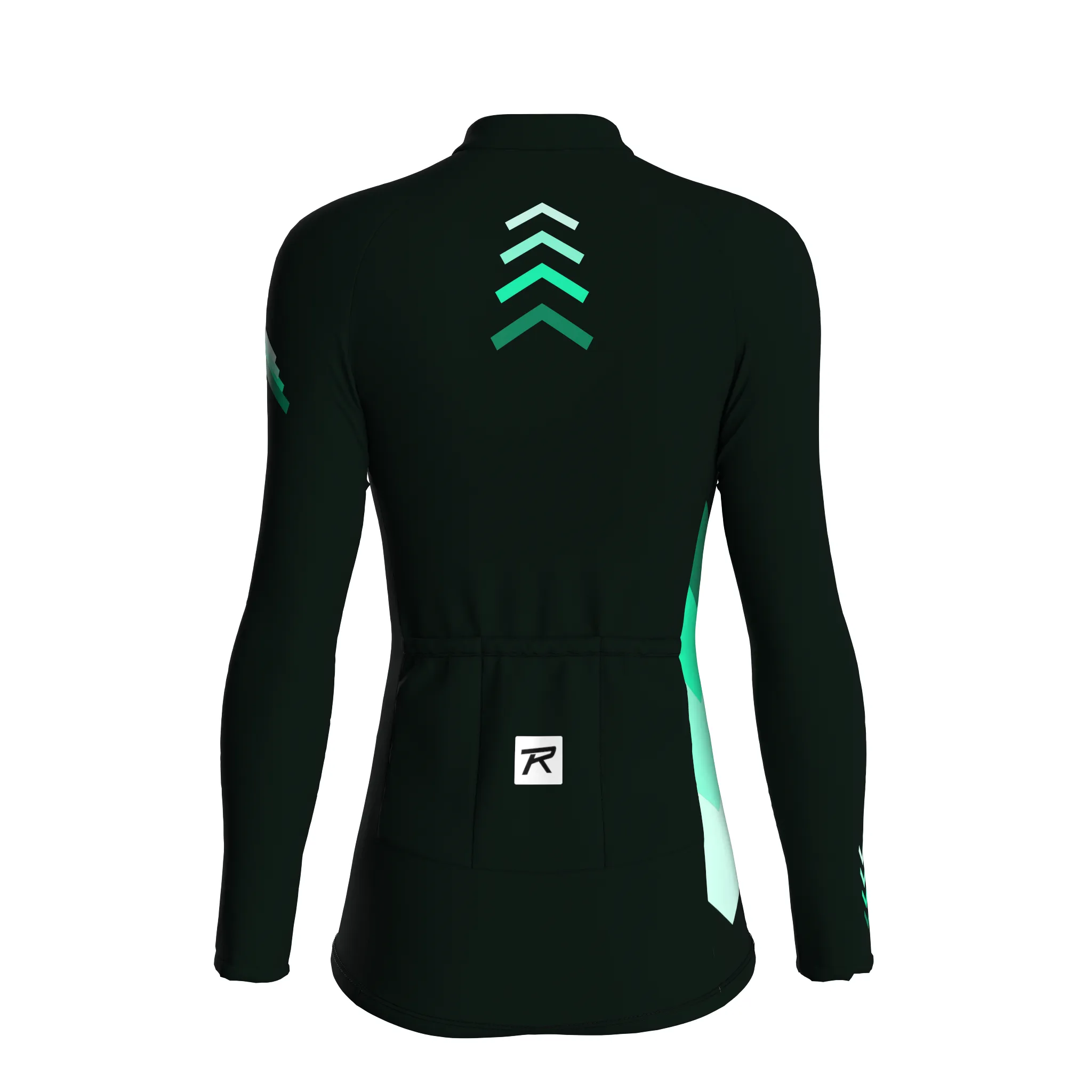 Celestial Grid | Dark Green Female Long Sleeves Jersey