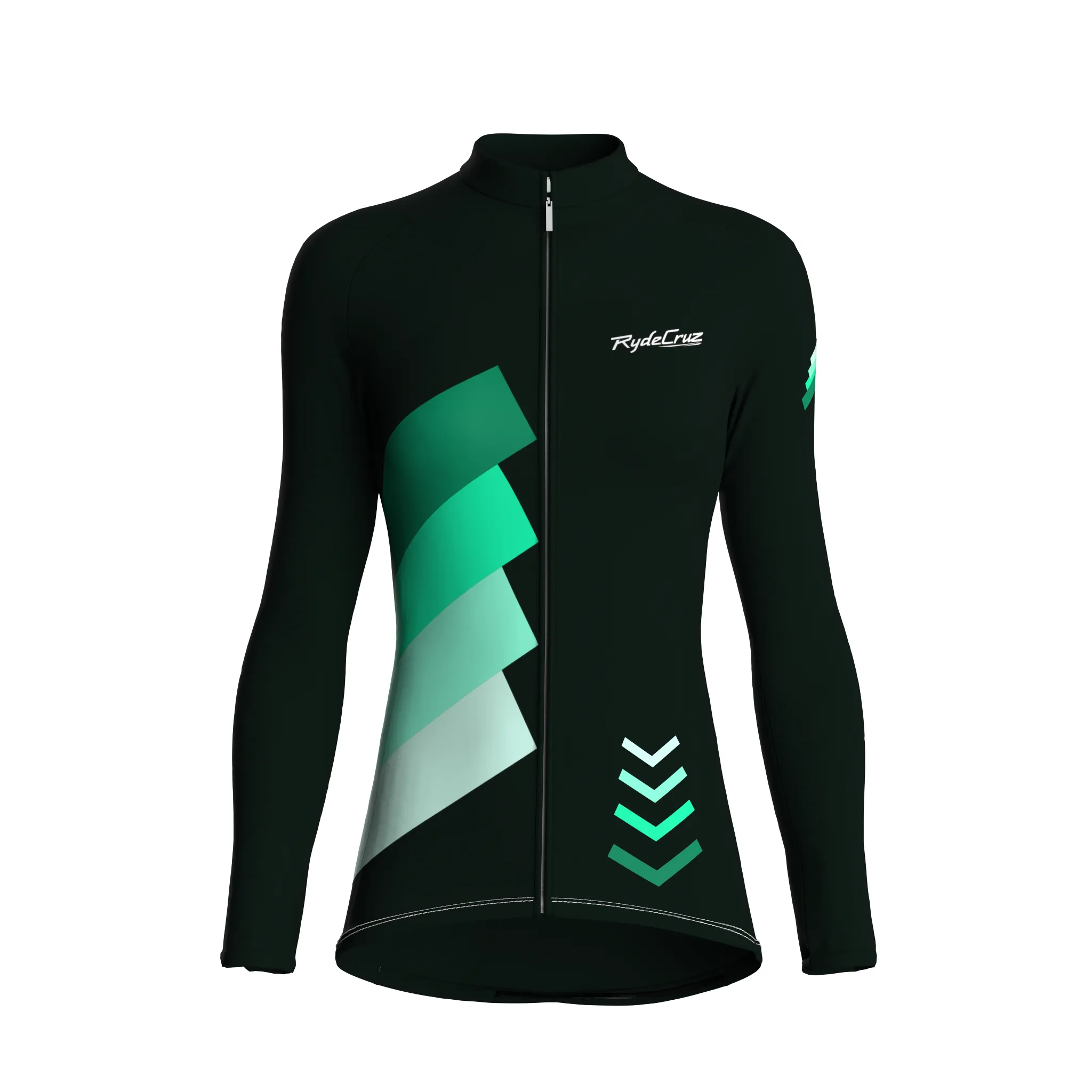 Celestial Grid | Dark Green Female Long Sleeves Jersey