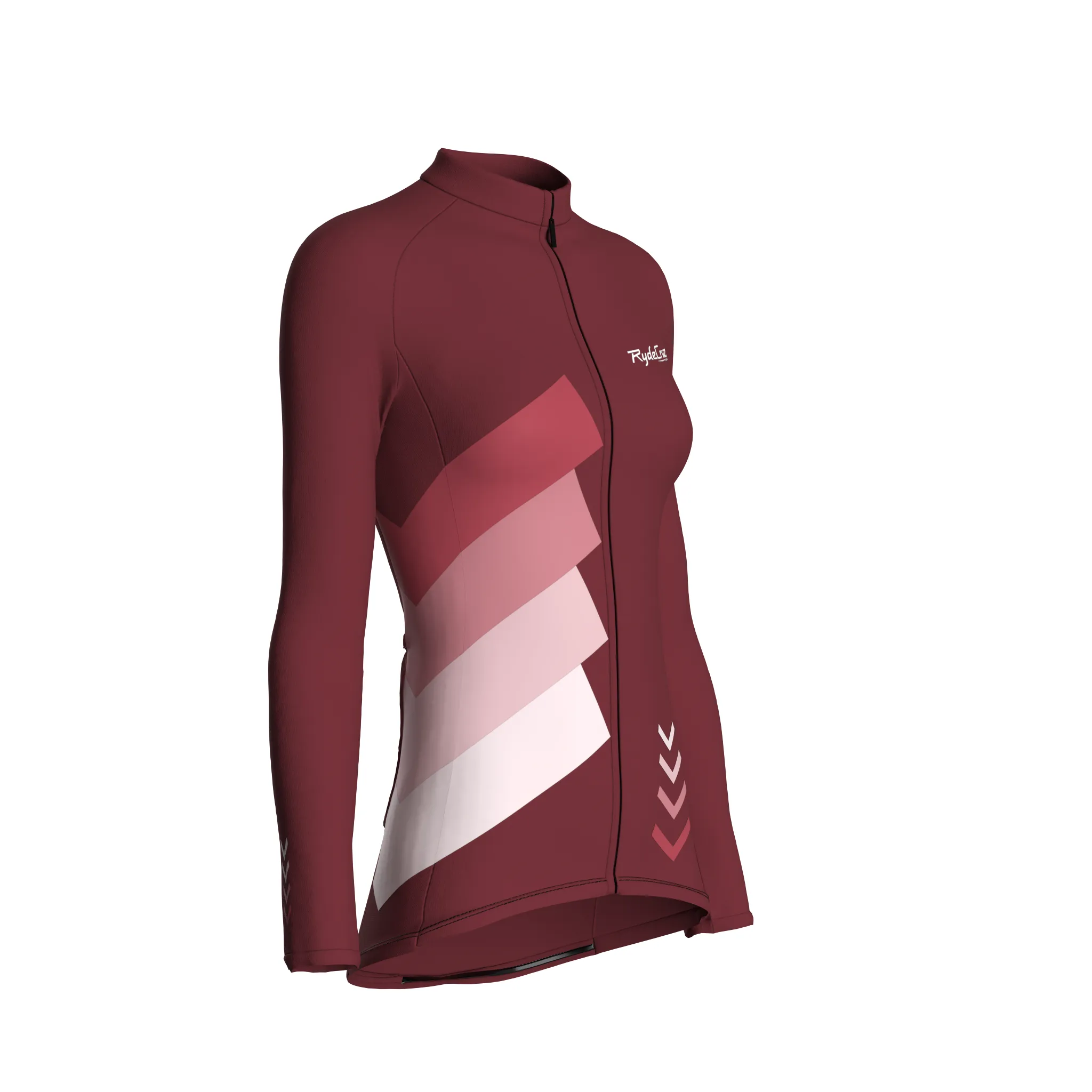 Celestial Grid | Wine Female Long Sleeves Jersey