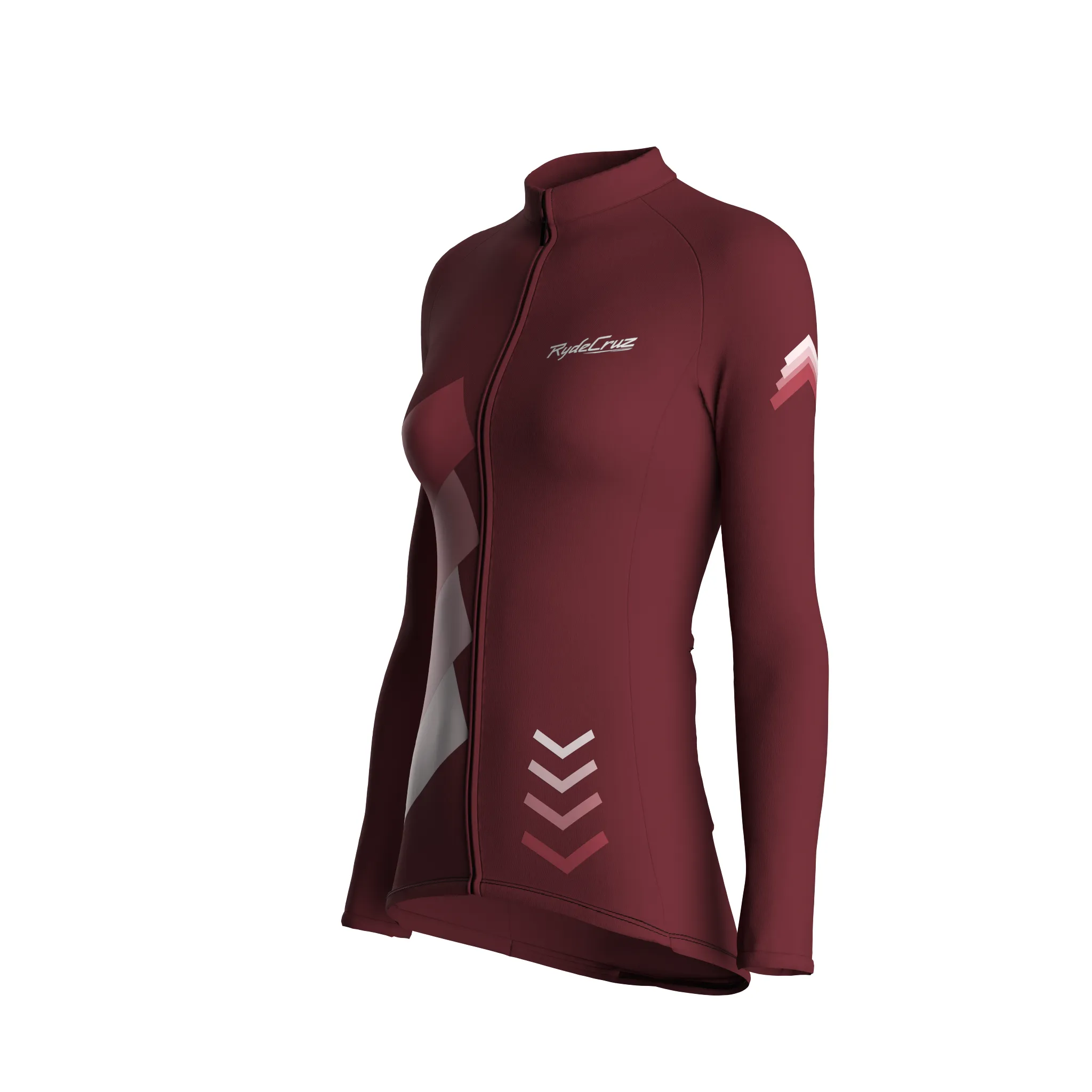 Celestial Grid | Wine Female Long Sleeves Jersey