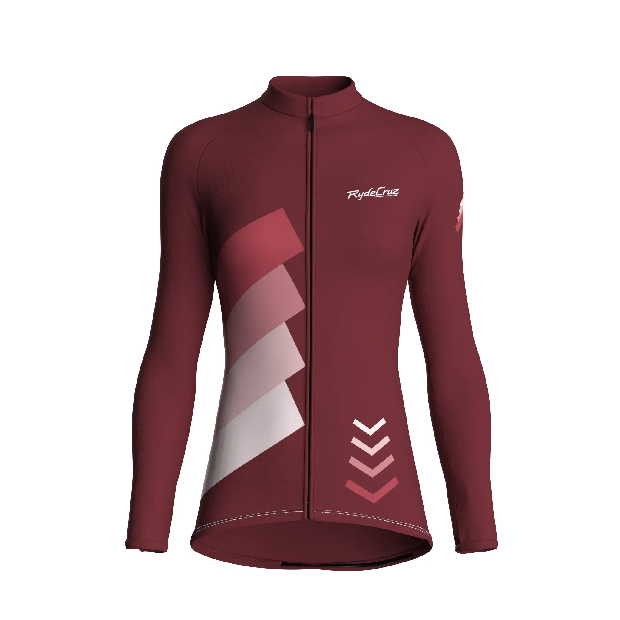 Celestial Grid | Wine Female Long Sleeves Jersey