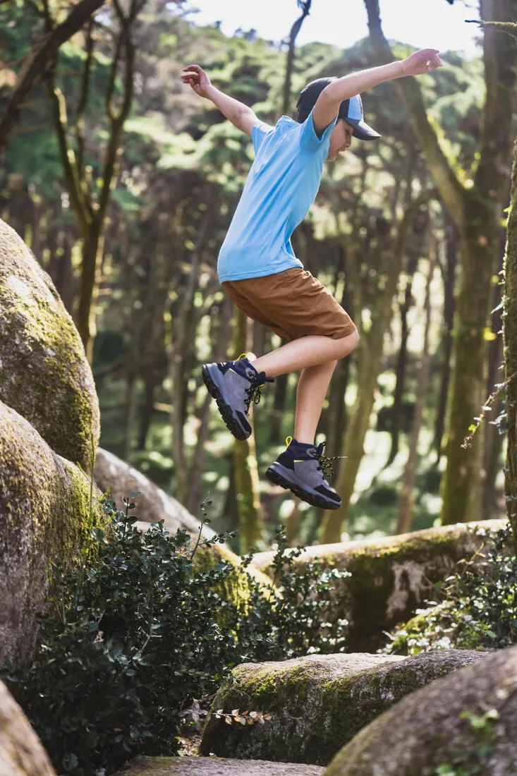 Chaussures hautes enfant imperméables de randonnée montagne - MH500 28-39