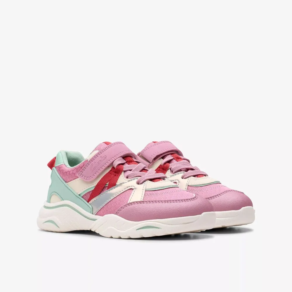 Clarks - FeatherPace K. - Pink Multi - Shoes