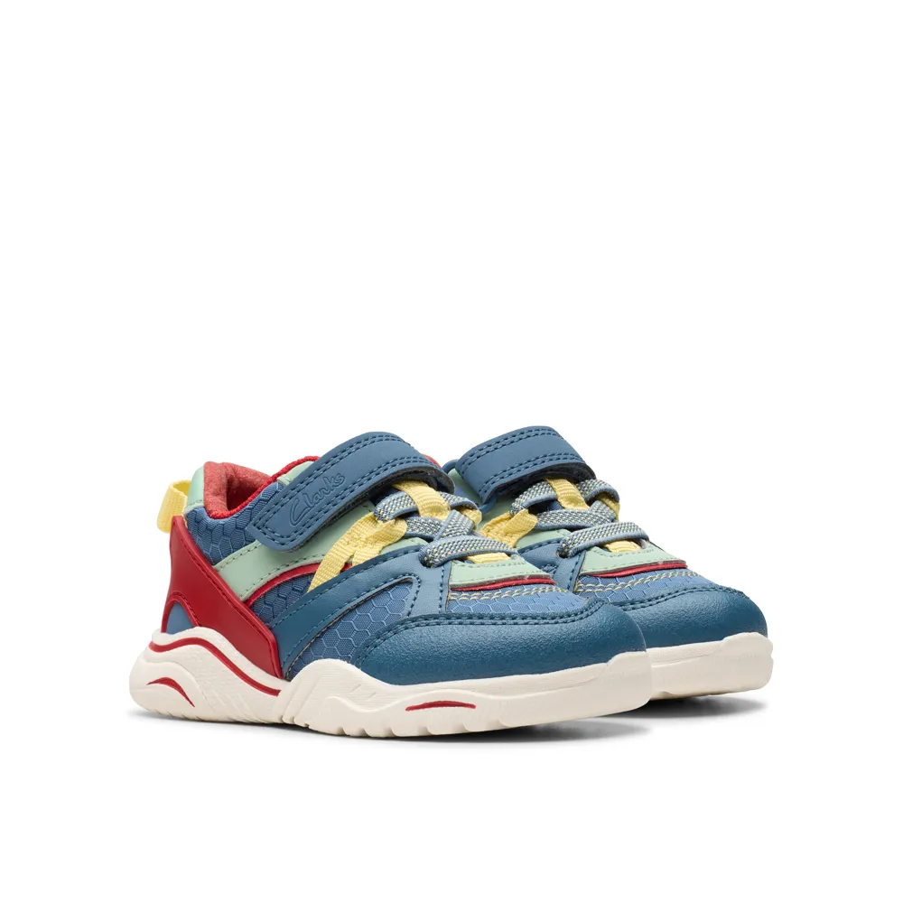 Clarks - FeatherPace T - Blue/Green - Shoes