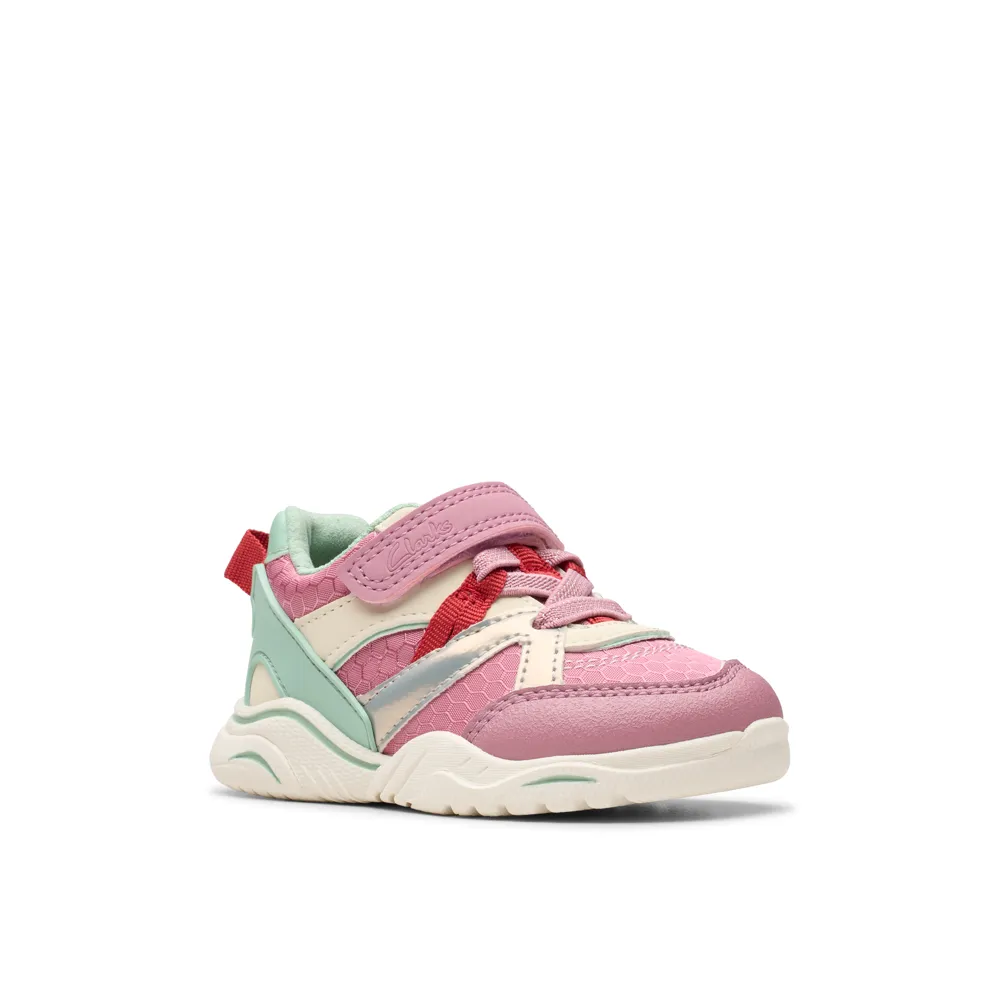 Clarks - FeatherPace T - Pink Multi - Shoes