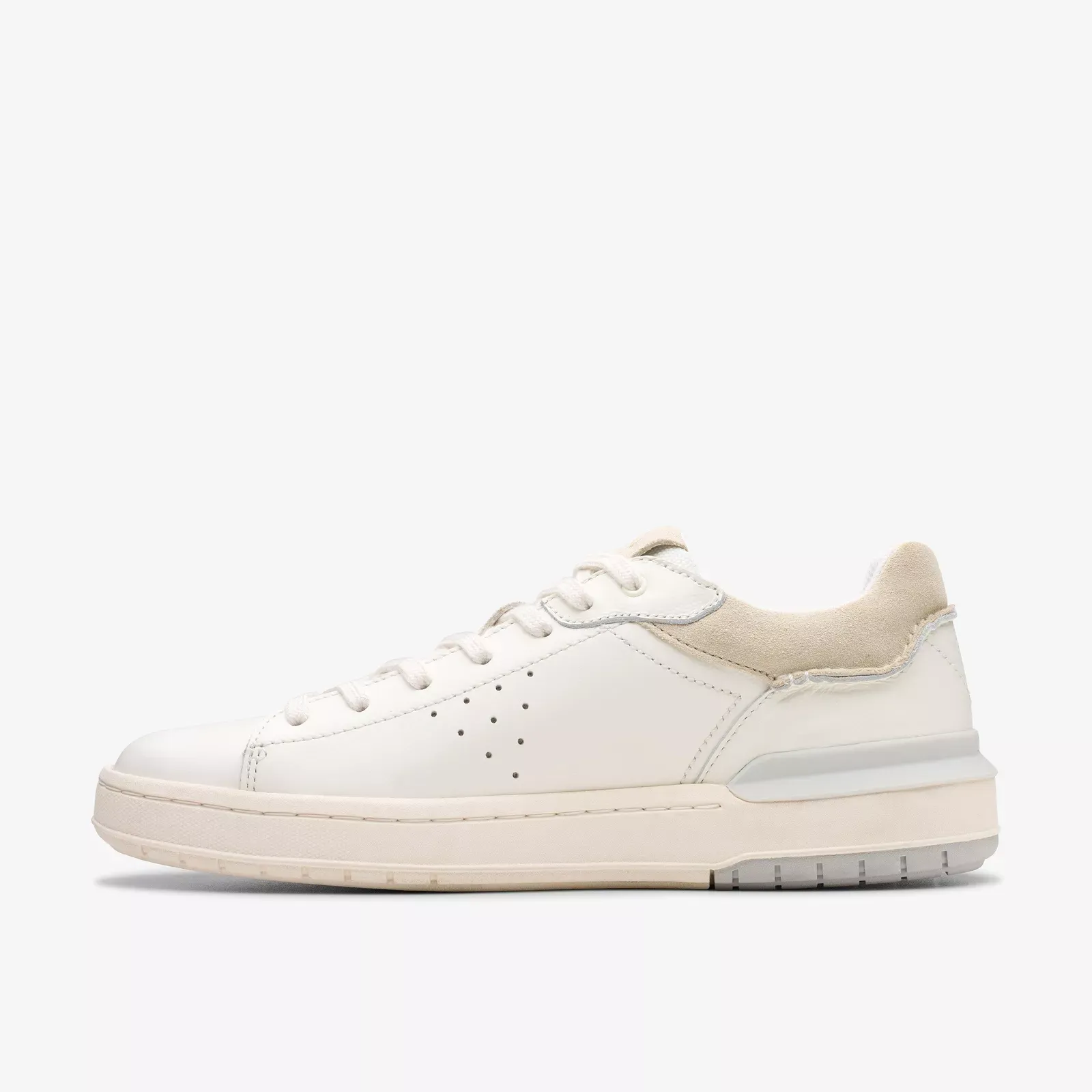 Clarks Men's Courtlite2 Run White Leather 26181325