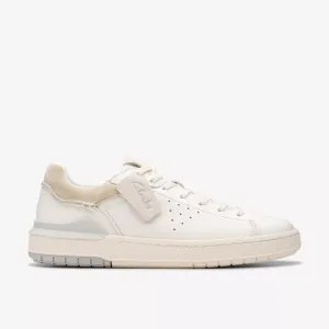 Clarks Men's Courtlite2 Run White Leather 26181325