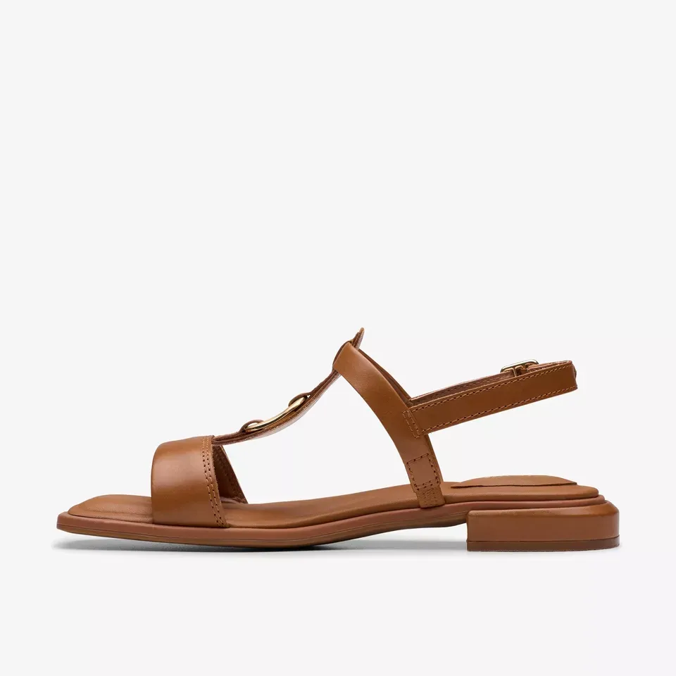 Clarks Women's Ariany Sling Tan Leather 26181242