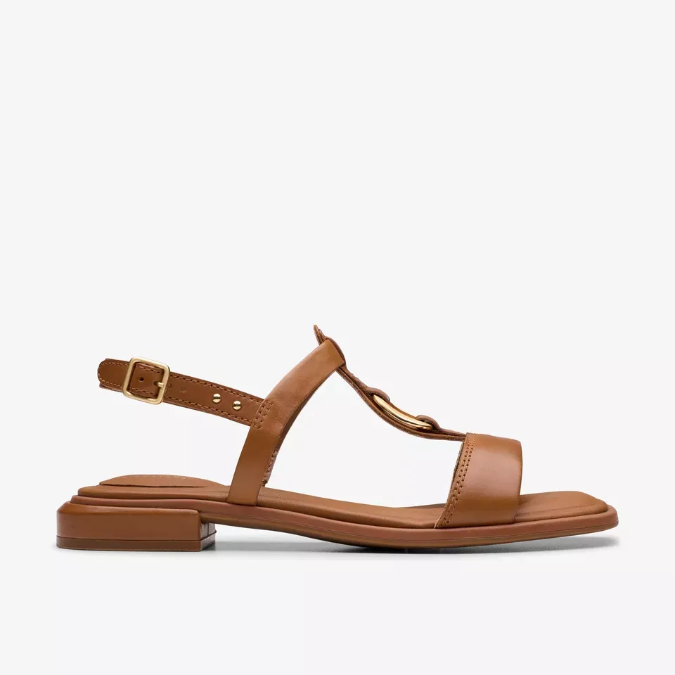 Clarks Women's Ariany Sling Tan Leather 26181242