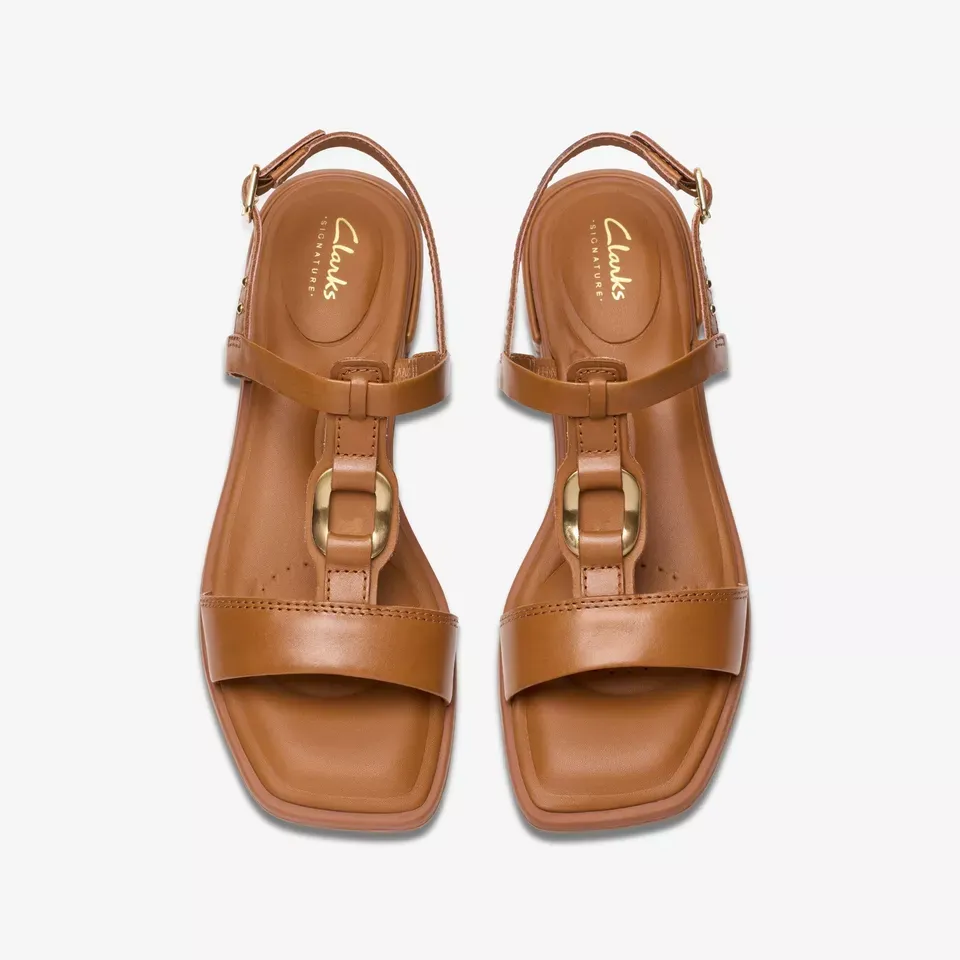 Clarks Women's Ariany Sling Tan Leather 26181242