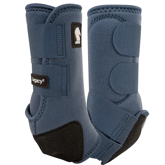 Classic Equine Legacy2 Hind Protective Boots- Dark Denim
