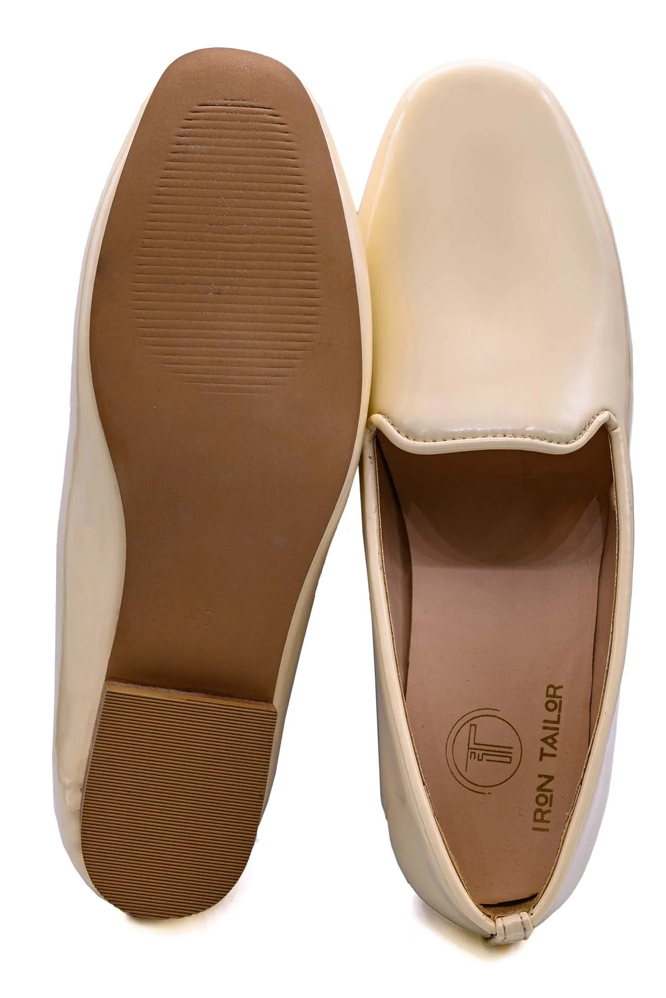 Cream Leather Loafer