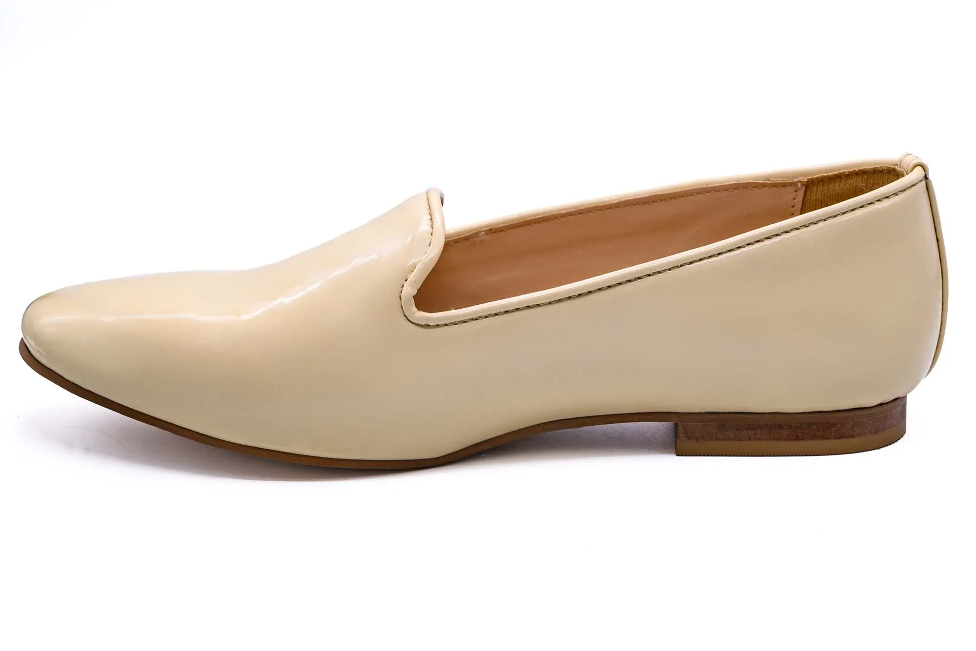 Cream Leather Loafer