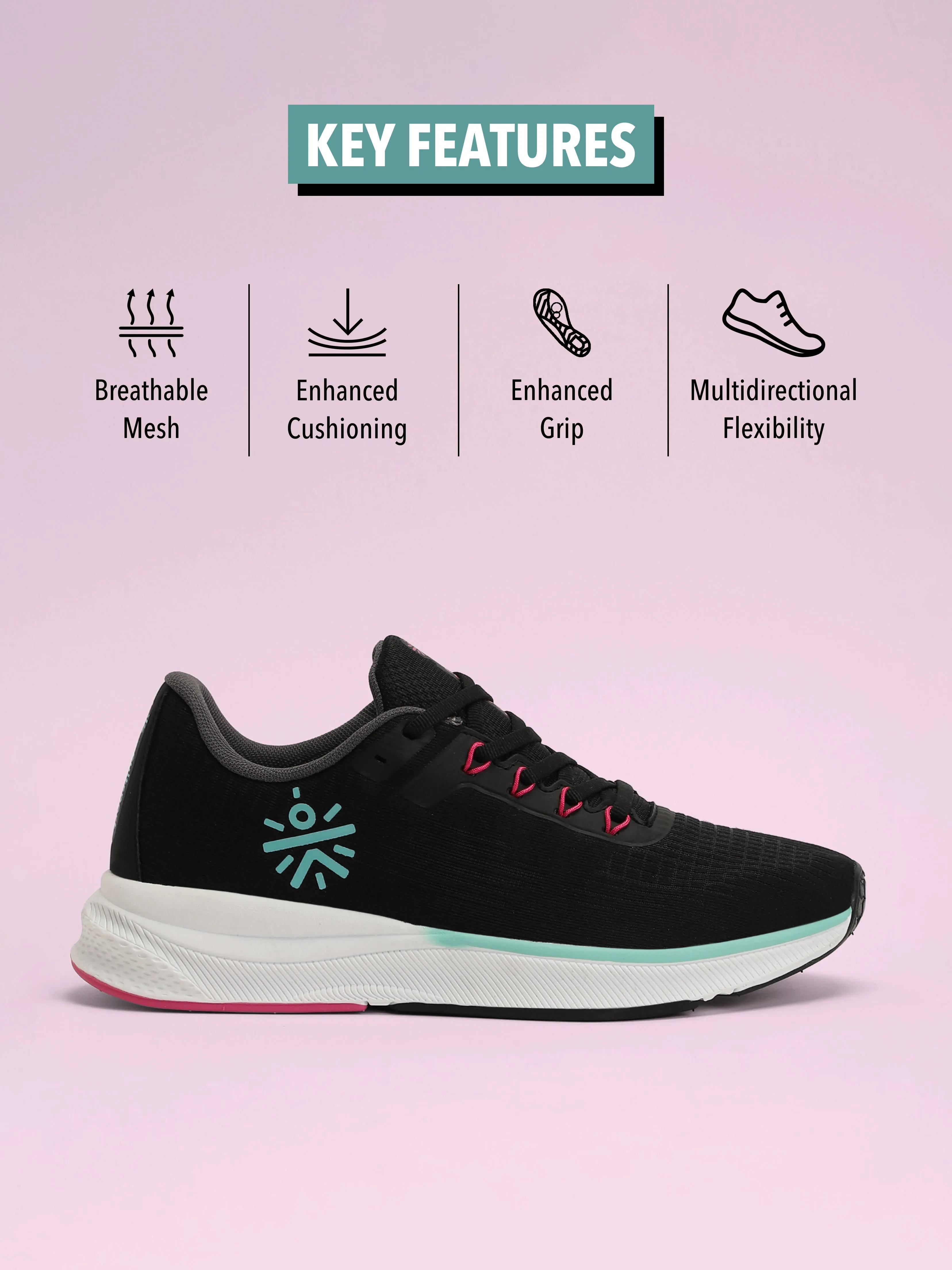 cult Thunderbird Women Running Shoes - Black