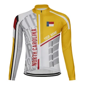Customize North Carolina Men's Cycling Jersey Long Sleeve