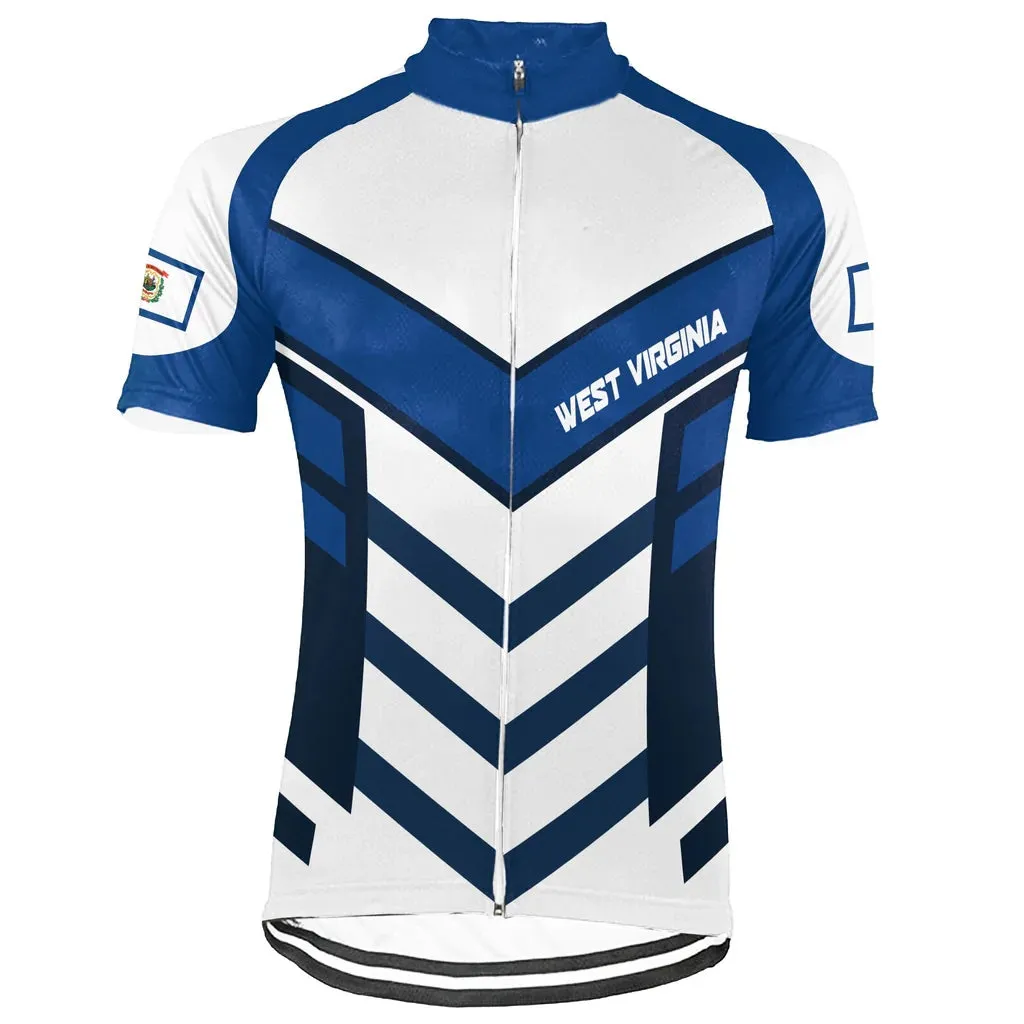 Customized West Virginia Men's Short Sleeve Cycling Jersey