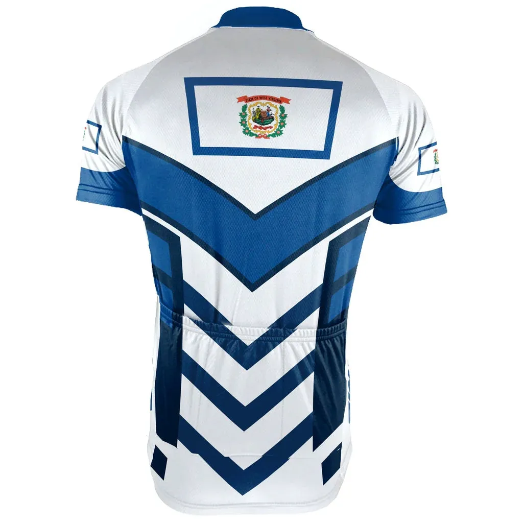 Customized West Virginia Men's Short Sleeve Cycling Jersey