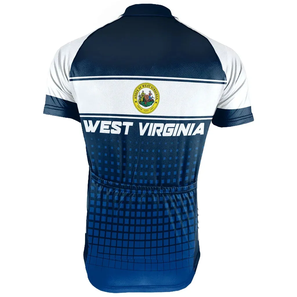 Customized West Virginia Men's Short Sleeve Cycling Jersey