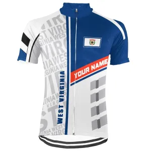 Customized West Virginia Men's Short Sleeve Cycling Jersey