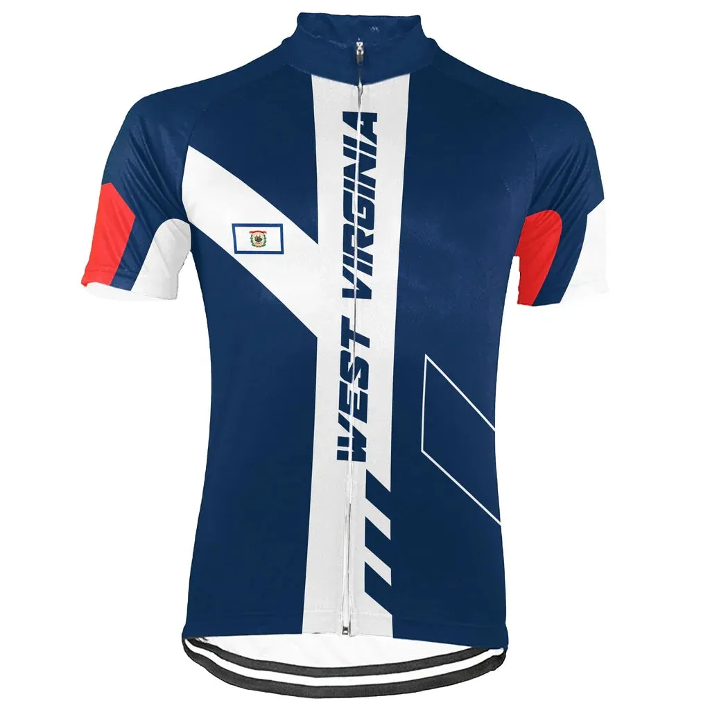 Customized West Virginia Men's Short Sleeve Cycling Jersey