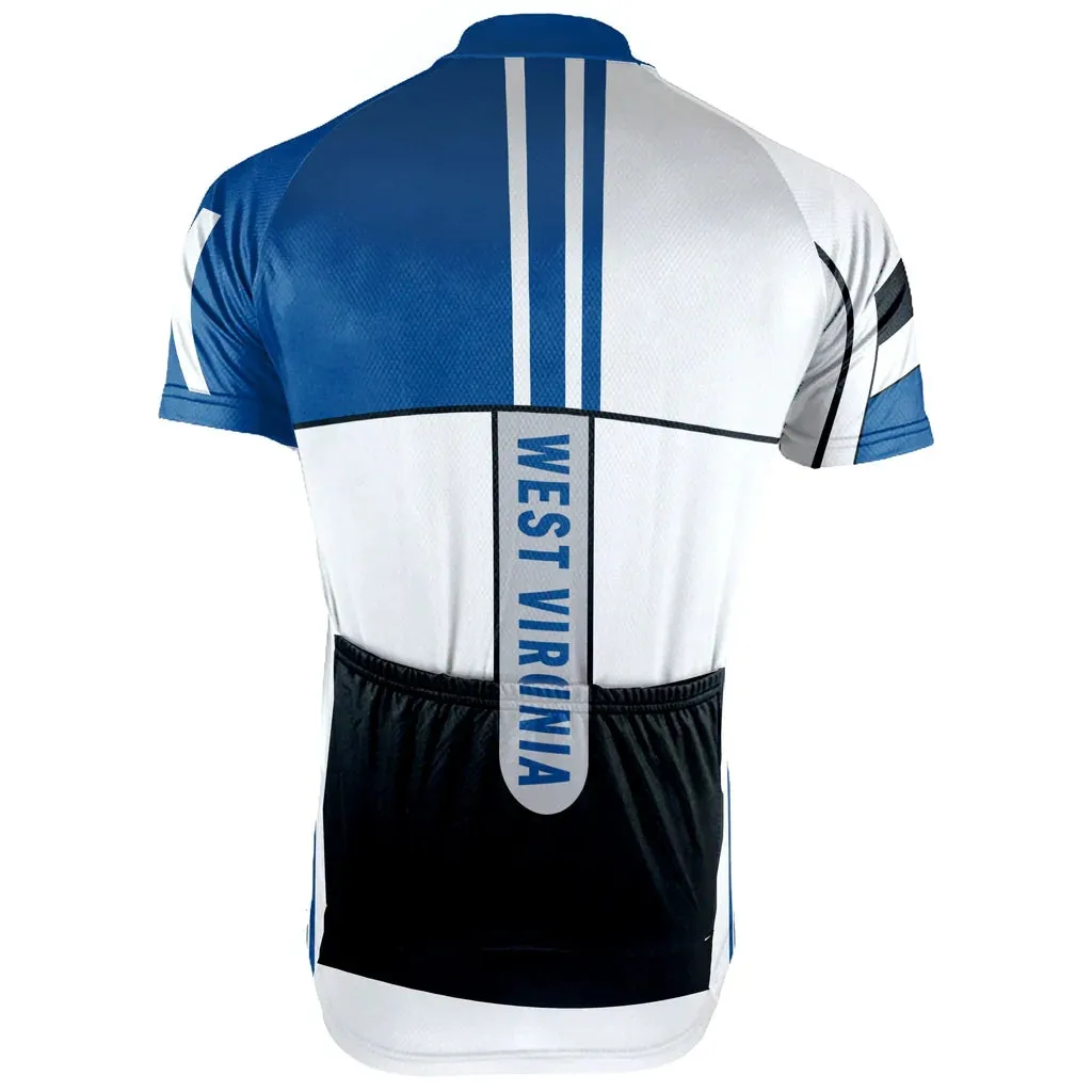Customized West Virginia Men's Short Sleeve Cycling Jersey