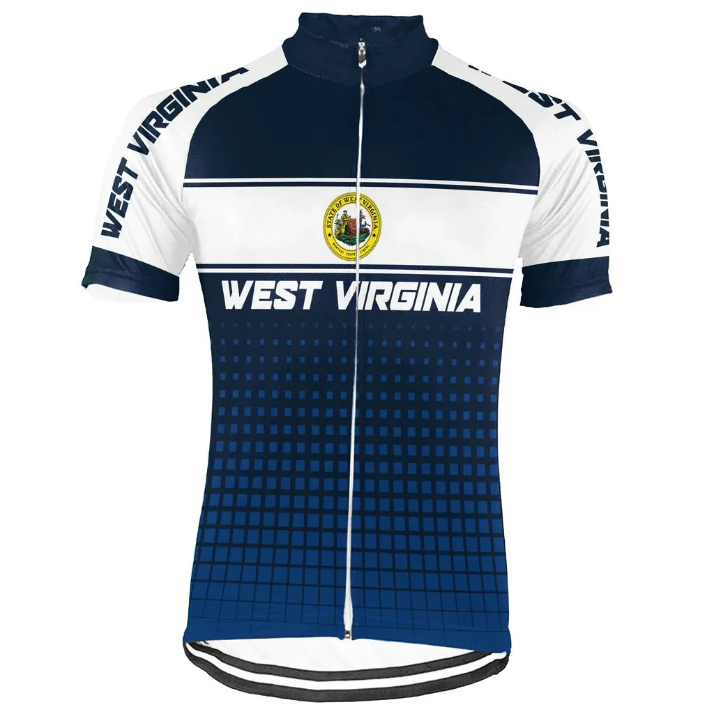 Customized West Virginia Men's Short Sleeve Cycling Jersey