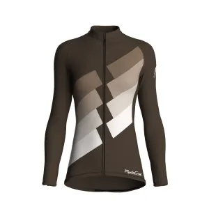 Digital Echo | Taupe Female Long Sleeves Jersey