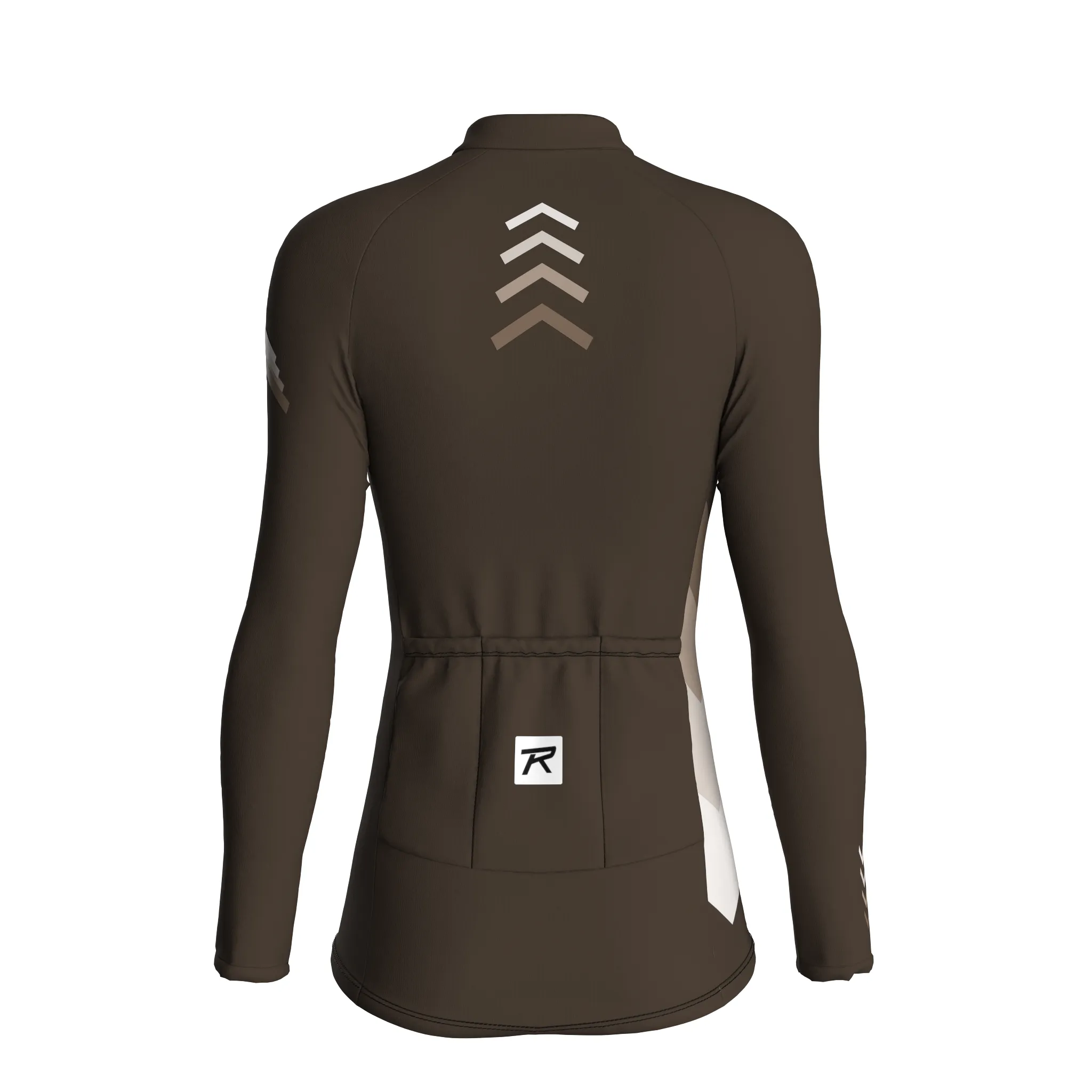 Digital Echo | Taupe Female Long Sleeves Jersey
