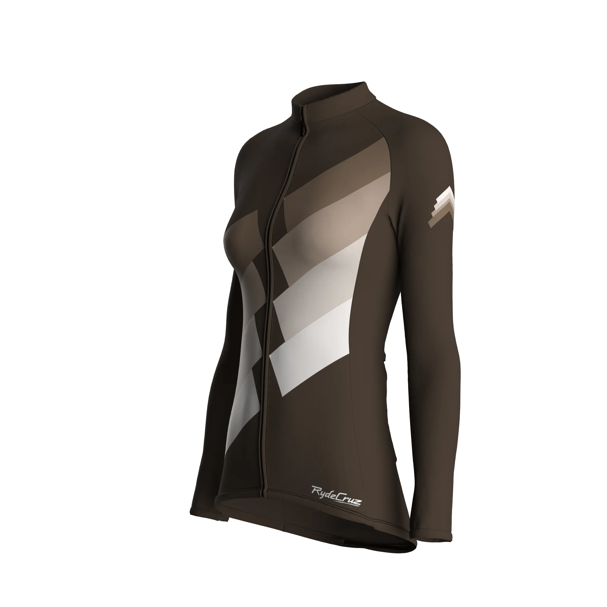 Digital Echo | Taupe Female Long Sleeves Jersey