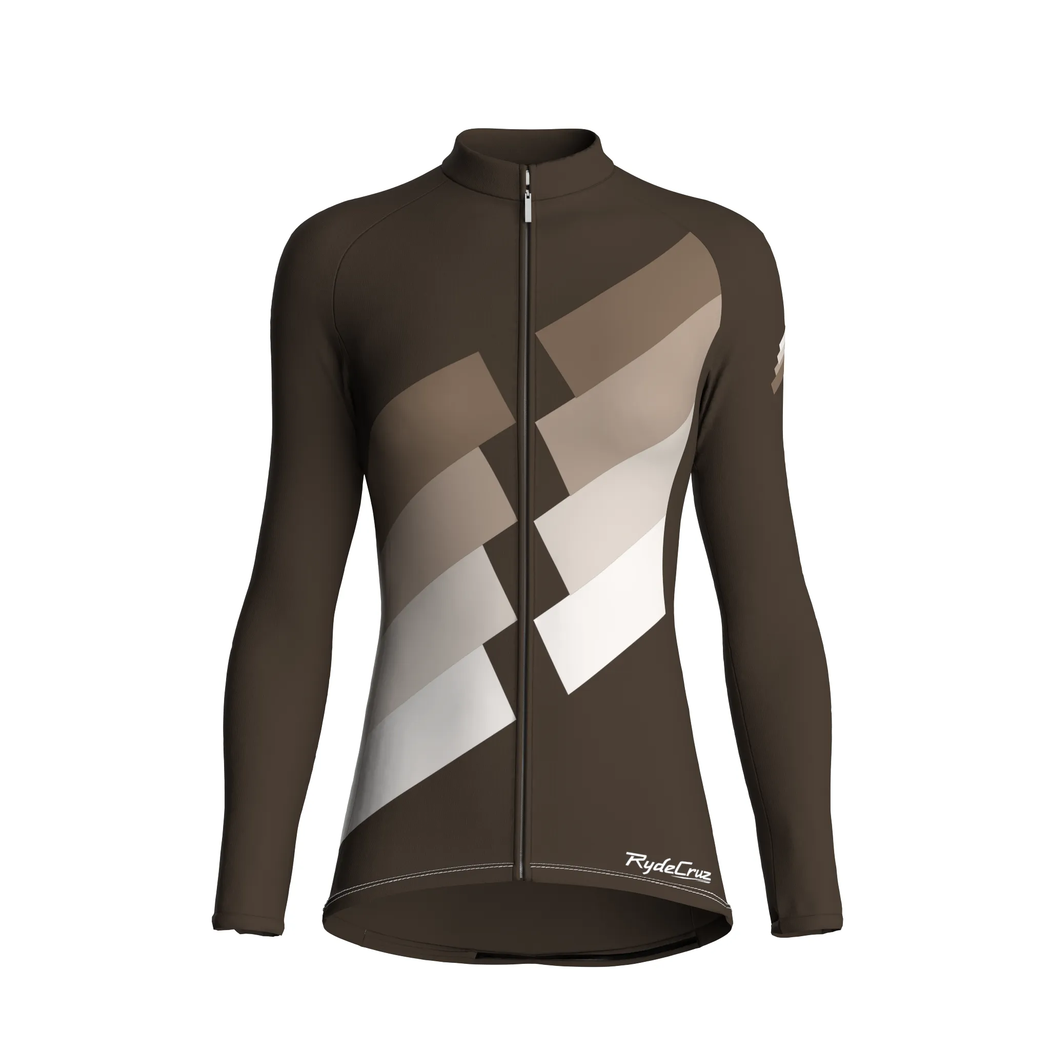 Digital Echo | Taupe Female Long Sleeves Jersey
