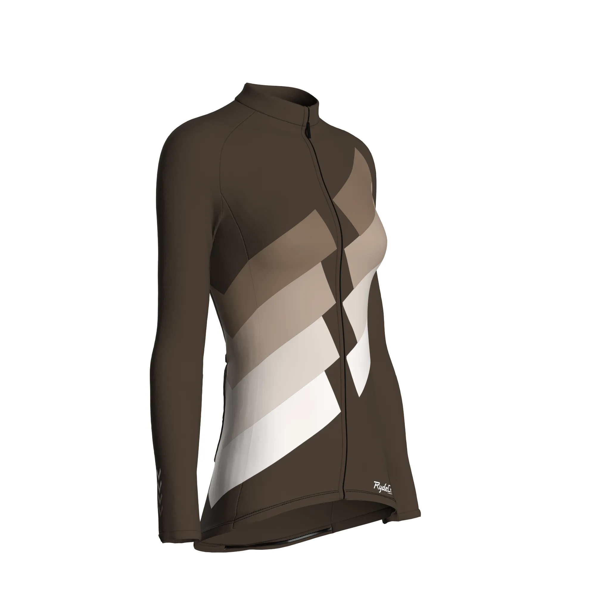 Digital Echo | Taupe Female Long Sleeves Jersey