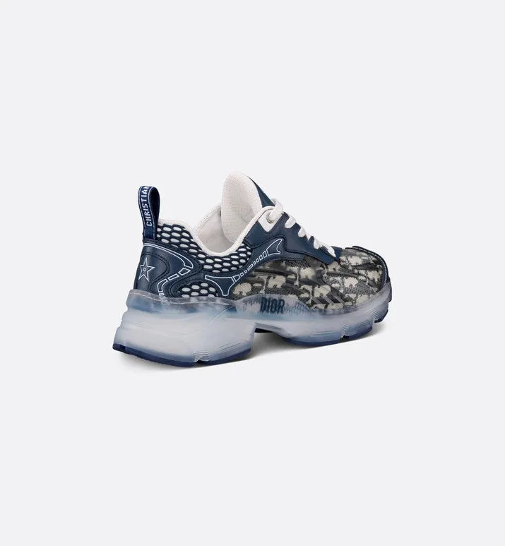 Dior Vibe Sneaker • Deep Blue Dior Oblique Technical Fabric and Transparent Rubber