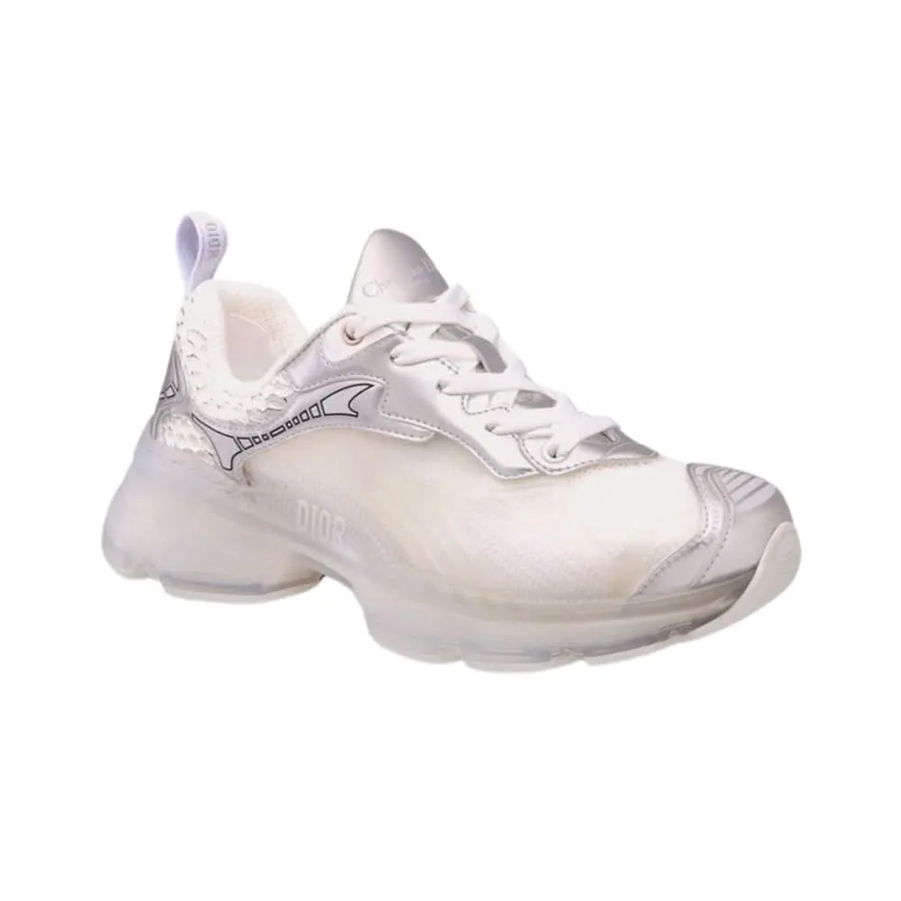 Dior Vibe Sneaker "White Mesh and Silver-Tone"