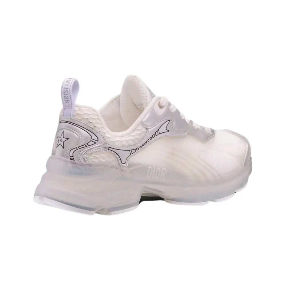 Dior Vibe Sneaker "White Mesh and Silver-Tone"