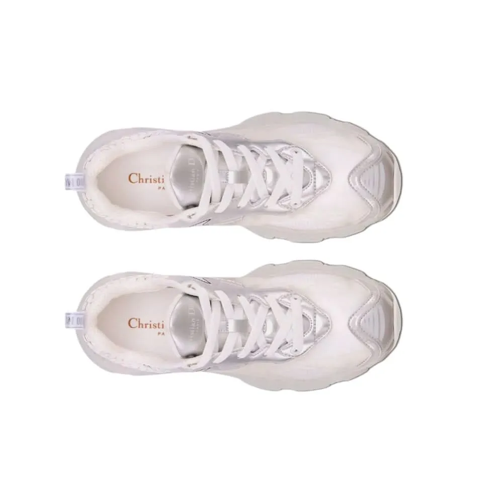 Dior Vibe Sneaker "White Mesh and Silver-Tone"