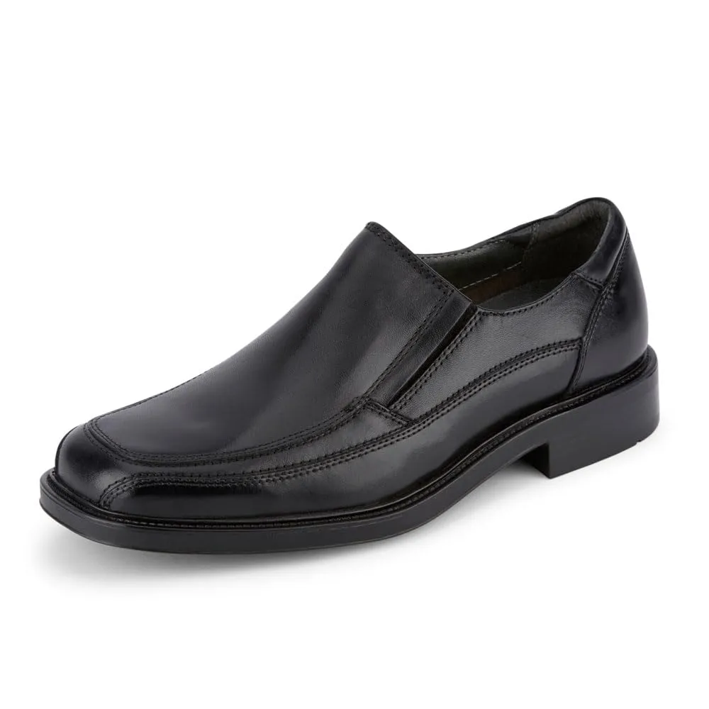 Dockers Proposal - Genuine Full-Grain Leather Slip-On Loafer Dress Shoes for Men Featuring All Motion Comfort Technology, EVA Sock Lining, and Durable Rubber Outsole, Black - 11.5 M US
