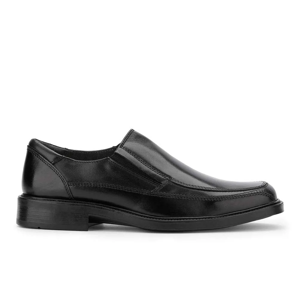 Dockers Proposal - Genuine Full-Grain Leather Slip-On Loafer Dress Shoes for Men Featuring All Motion Comfort Technology, EVA Sock Lining, and Durable Rubber Outsole, Black - 11.5 M US