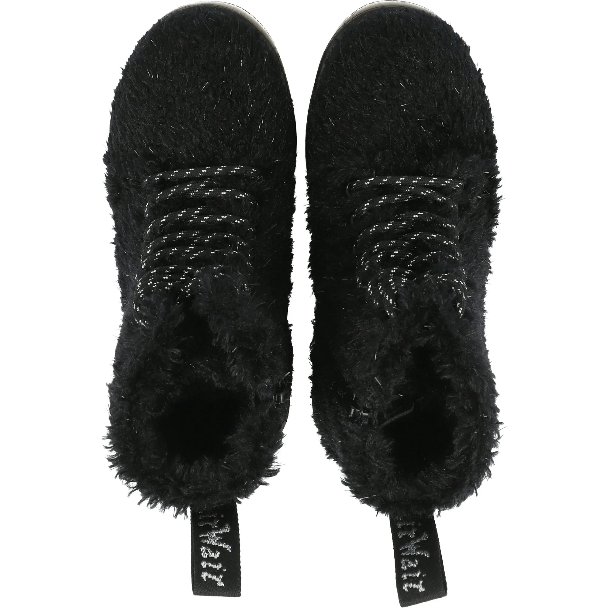 Dr Martens 1460 Pascal Junior Tinsel Fur Boots Black