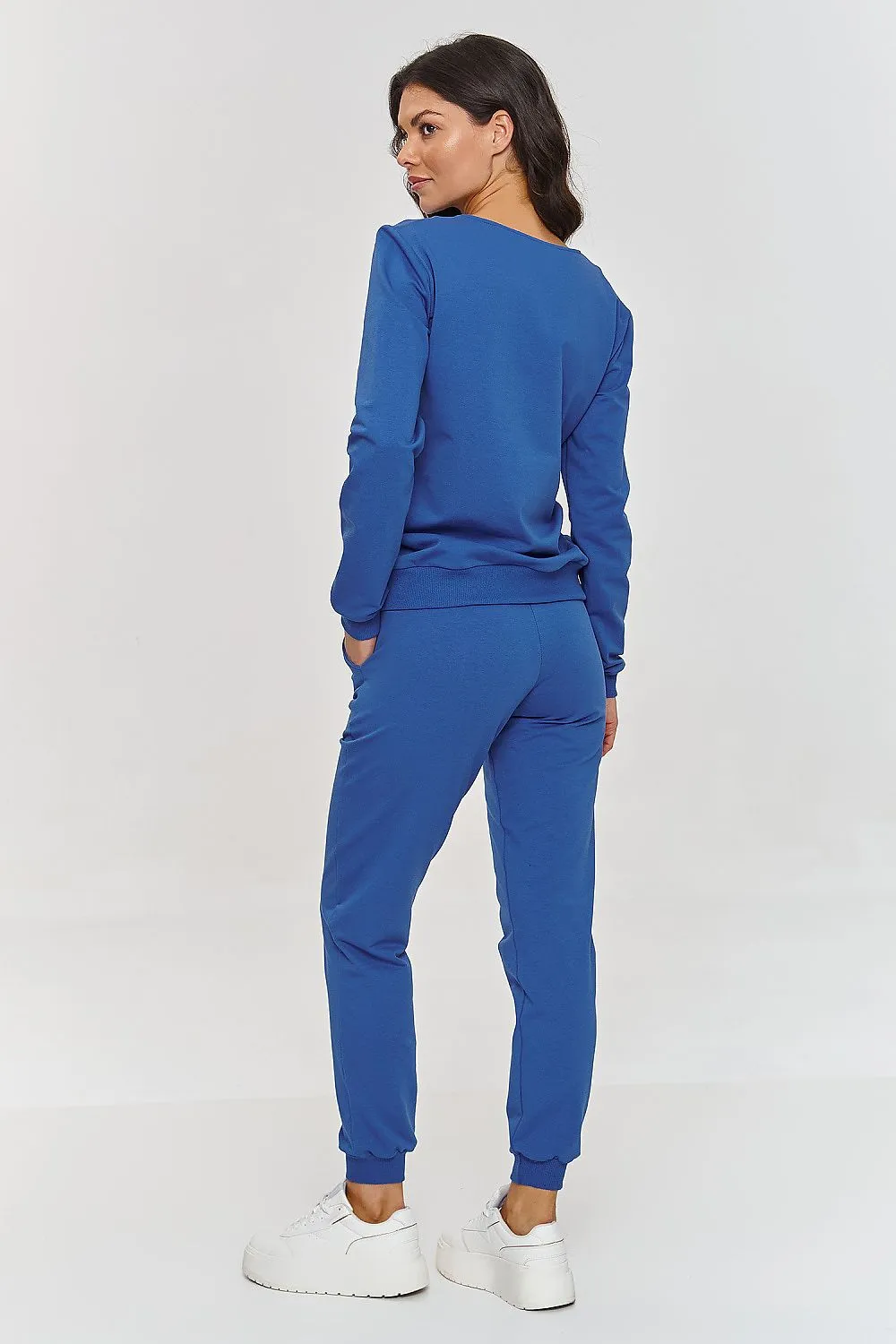 Elegant V-Neck Ribbed Lounge Set