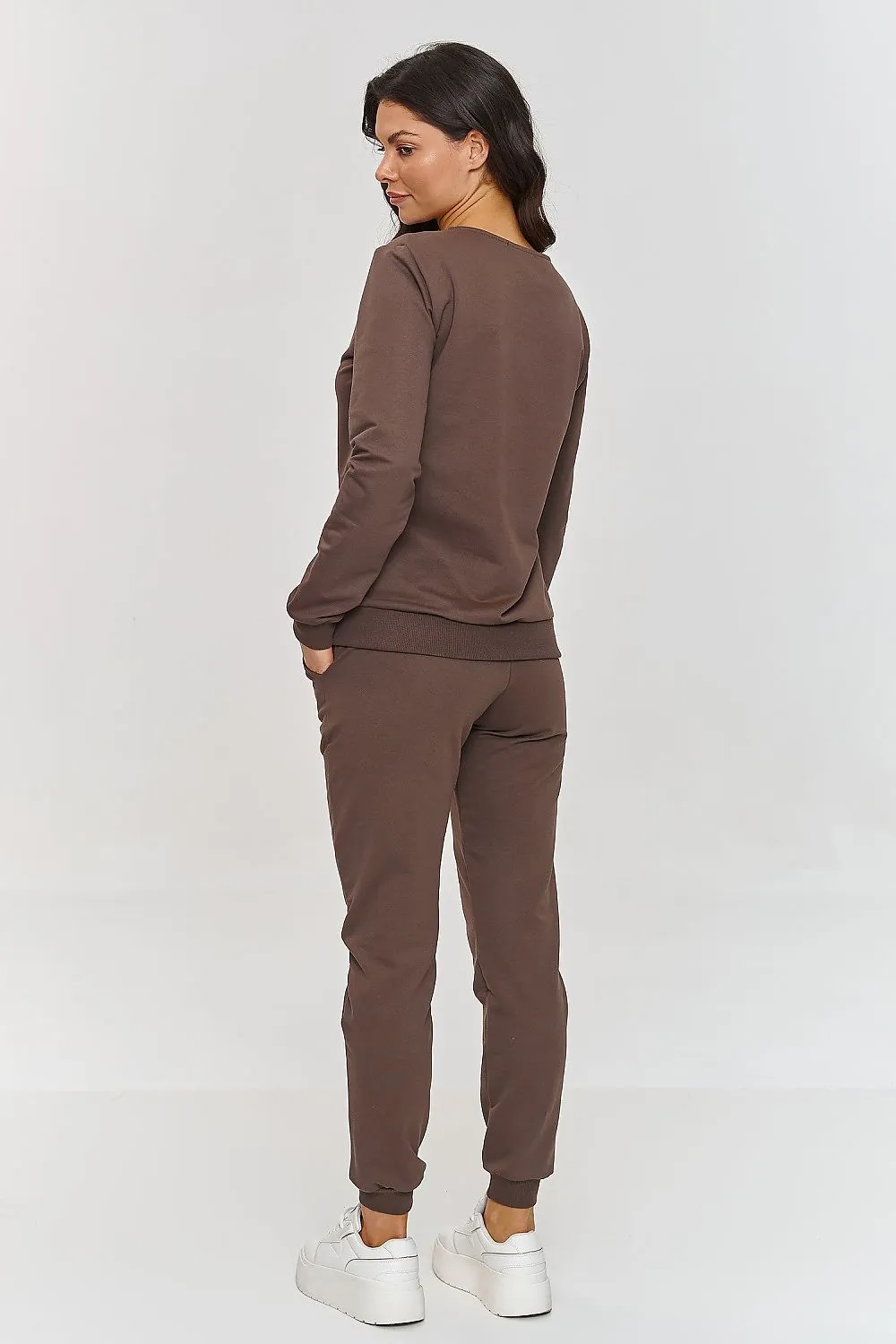 Elegant V-Neck Ribbed Lounge Set