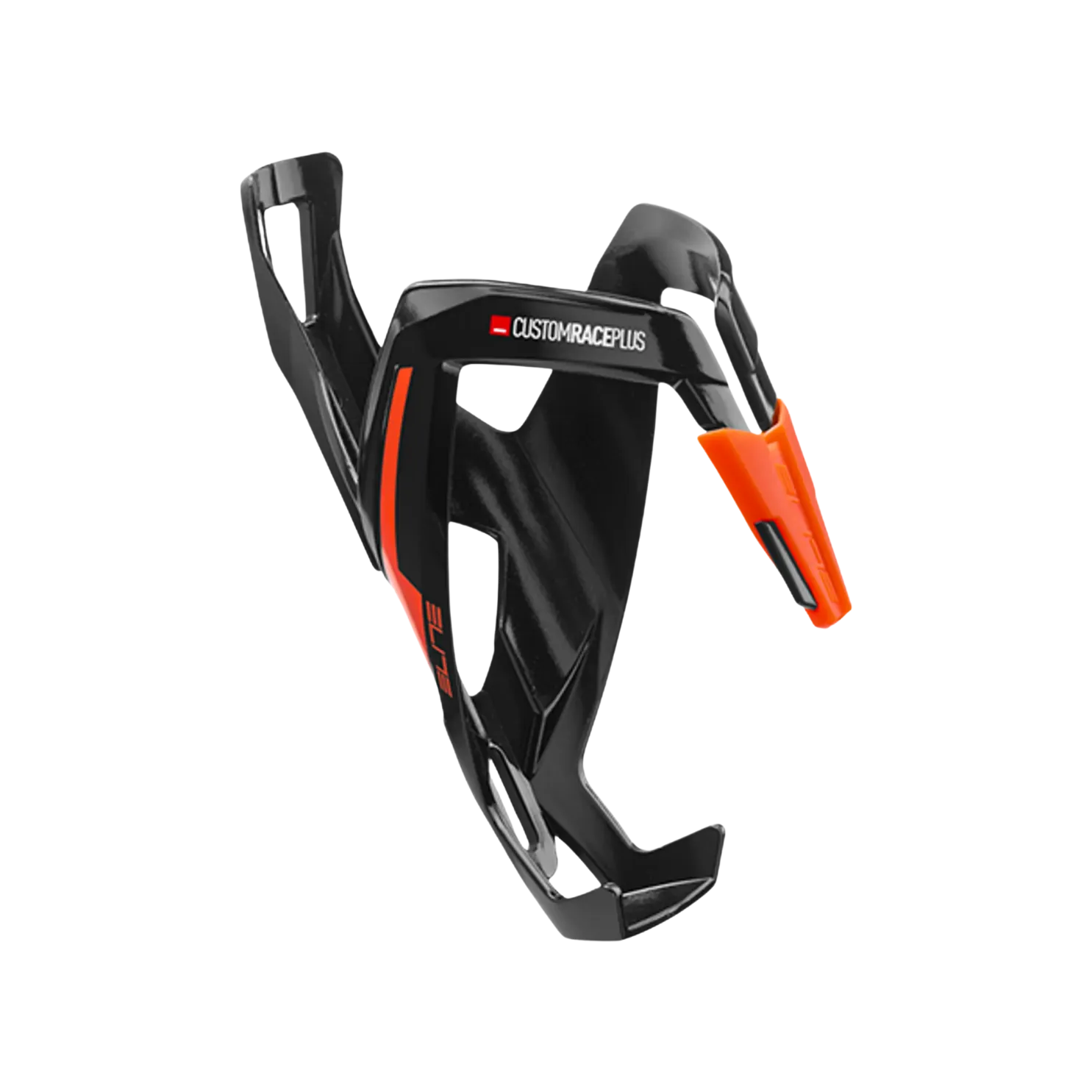 Elite Bottle Cage Custom Race Plus - Black/Glossy Orange