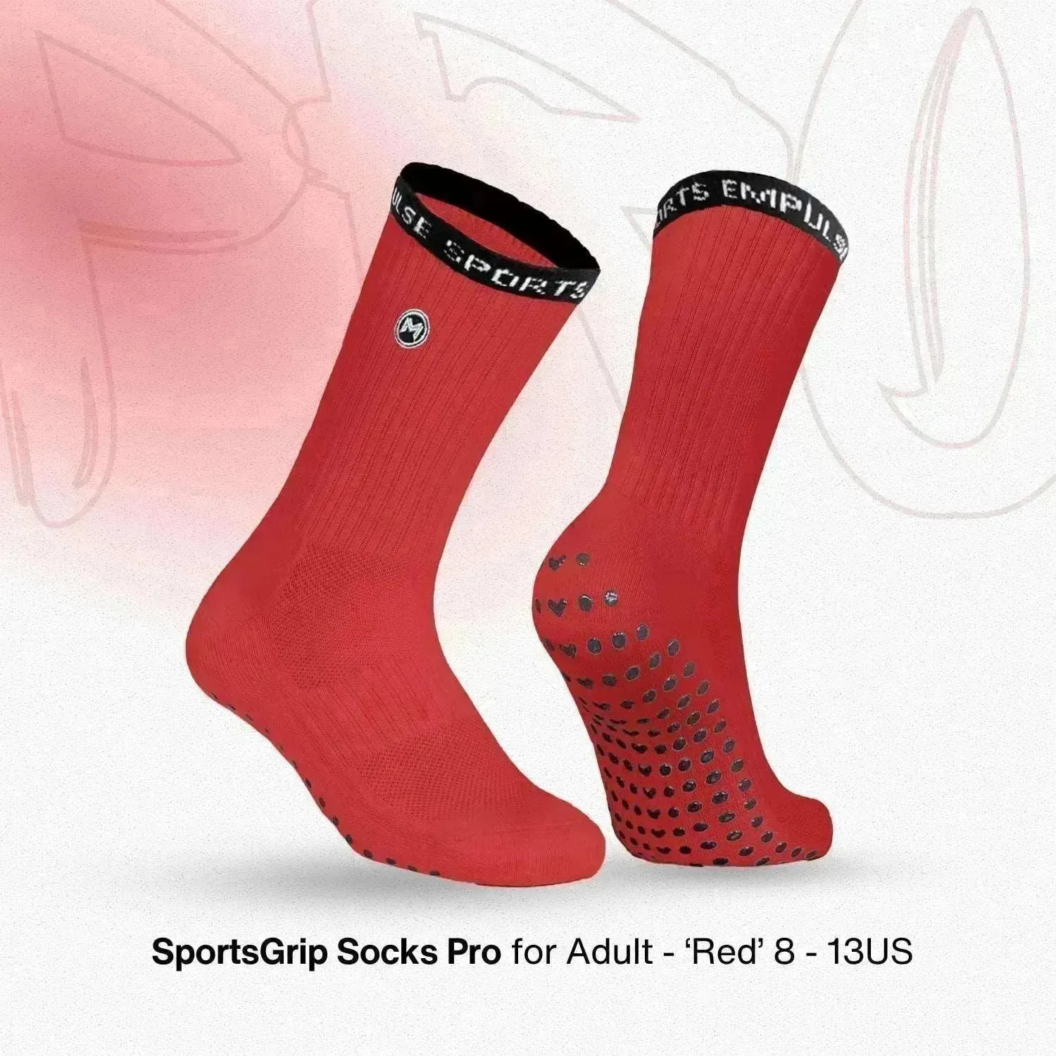 Empulse Grip Socks Pro – Blazing Red