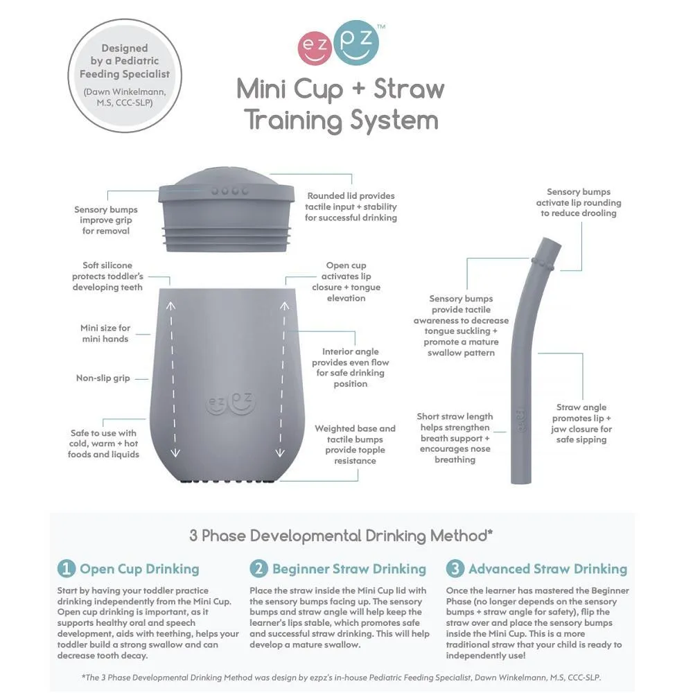 EzPz Mini Cup   Straw Training System (Sage)