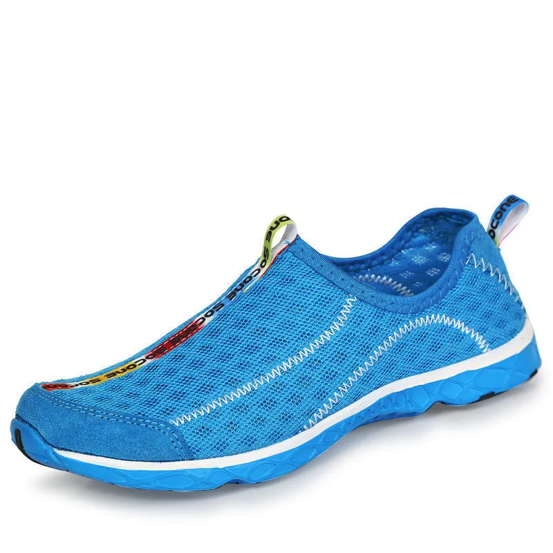 Fashion Mens Shoes Breathable Mesh Women Shoes Walking Super Light Casual Women Slip On Shoes Men Water Beach Shoes